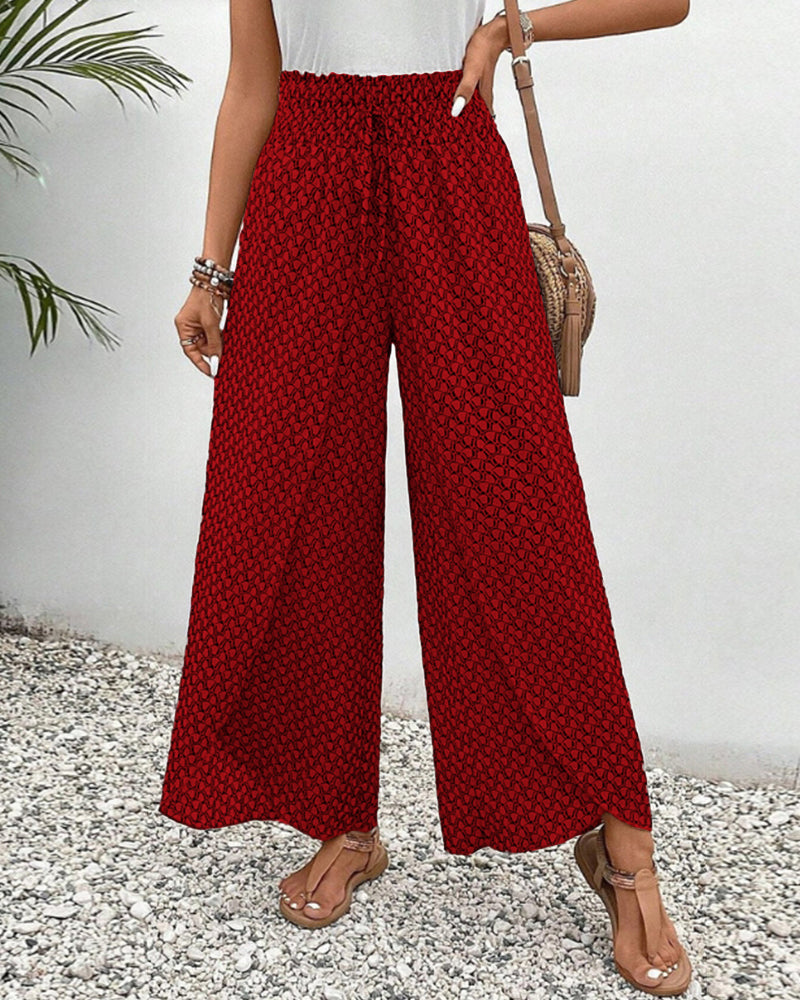 Loraine | Women's High Waisted Wide Leg Palazzo Pants