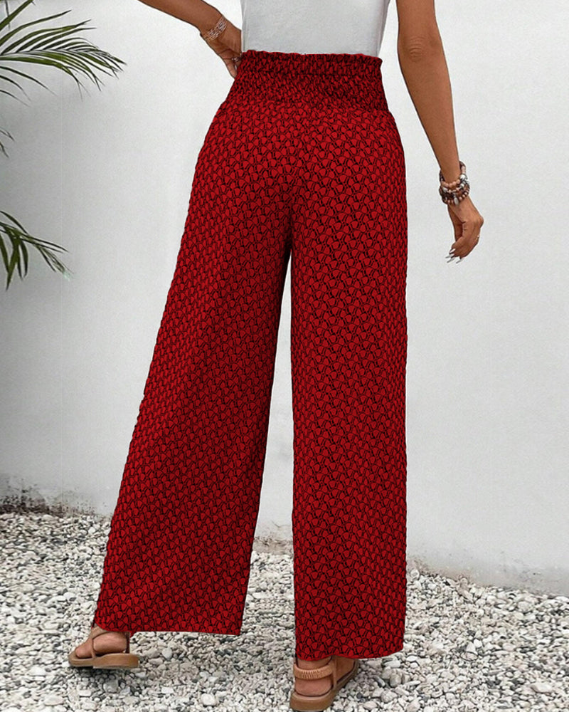 Loraine | Women's High Waisted Wide Leg Palazzo Pants