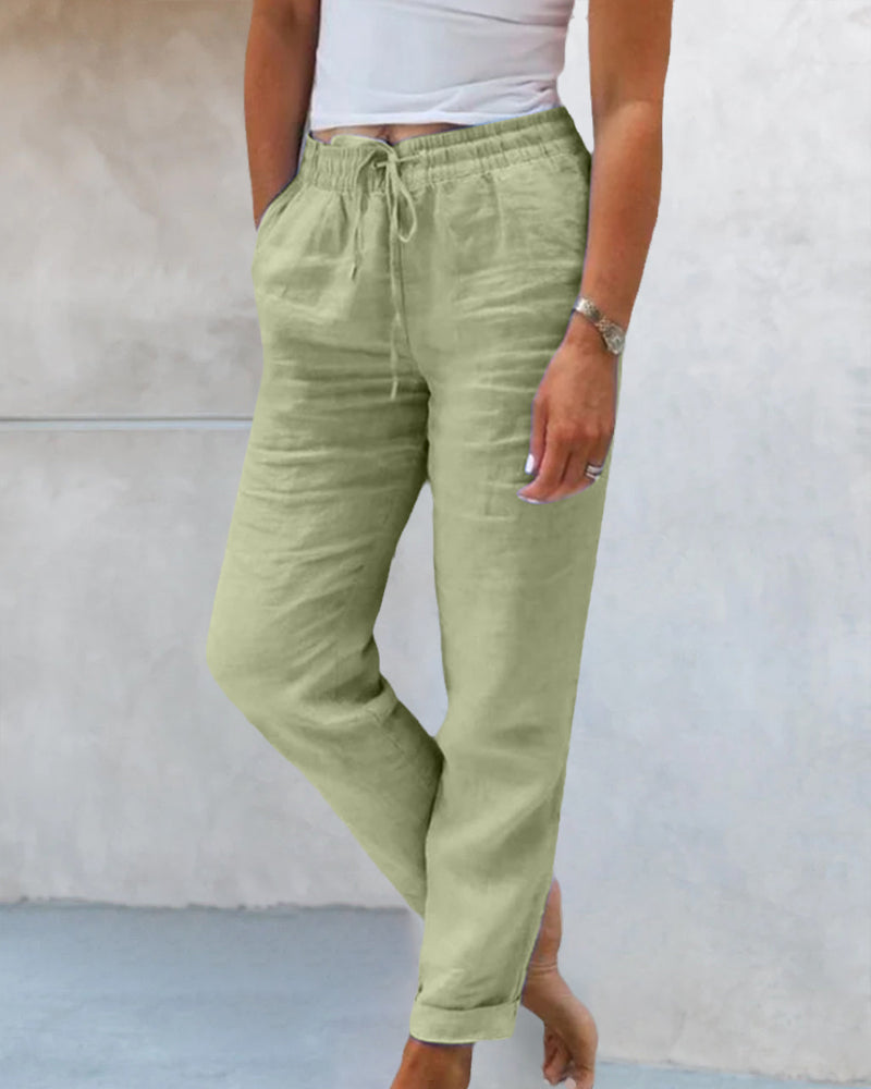 Wendy | Women's Cropped Drawstring Lounge Pants