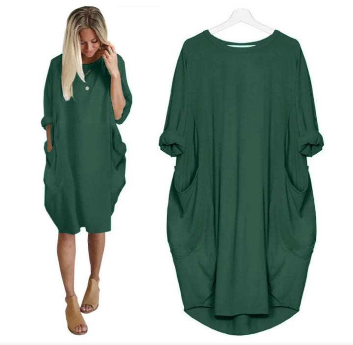 Ella | Women's Oversized Tunic Dress with Pockets