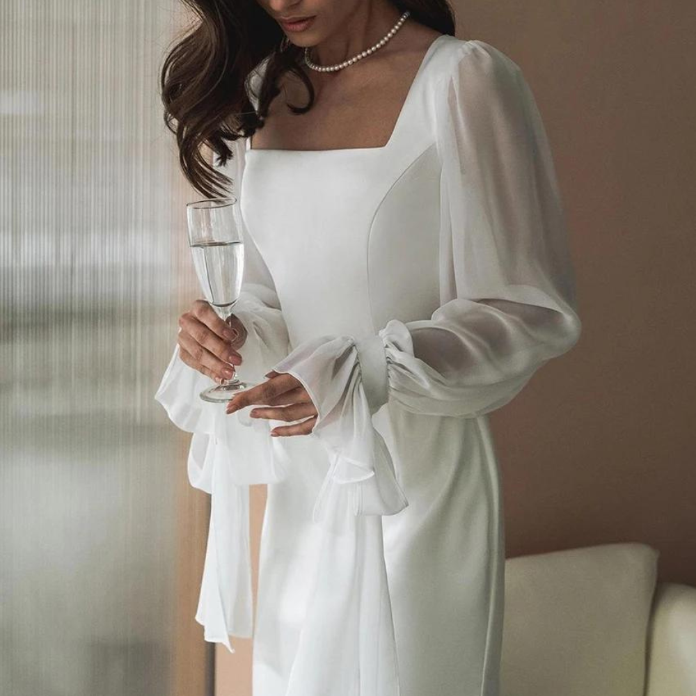 Aurora | Women's Striped Button Down Tiered Midi Dress