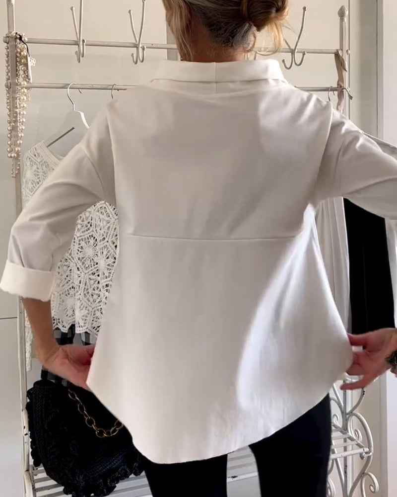 Tina | Women's Mock Neck 3/4 Sleeve Top