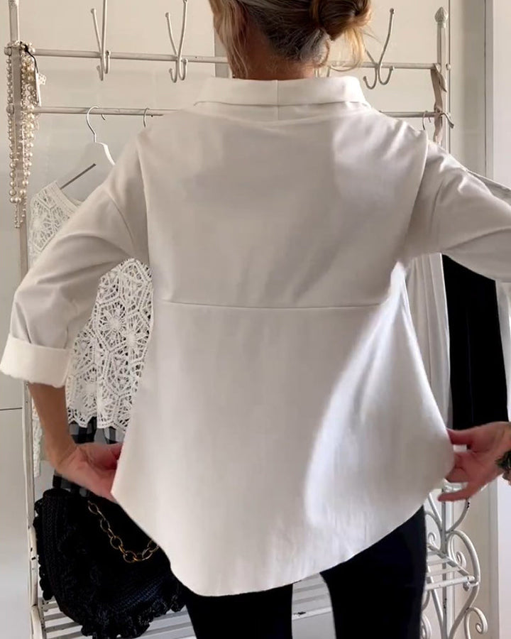 Tina | Women's Mock Neck 3/4 Sleeve Top