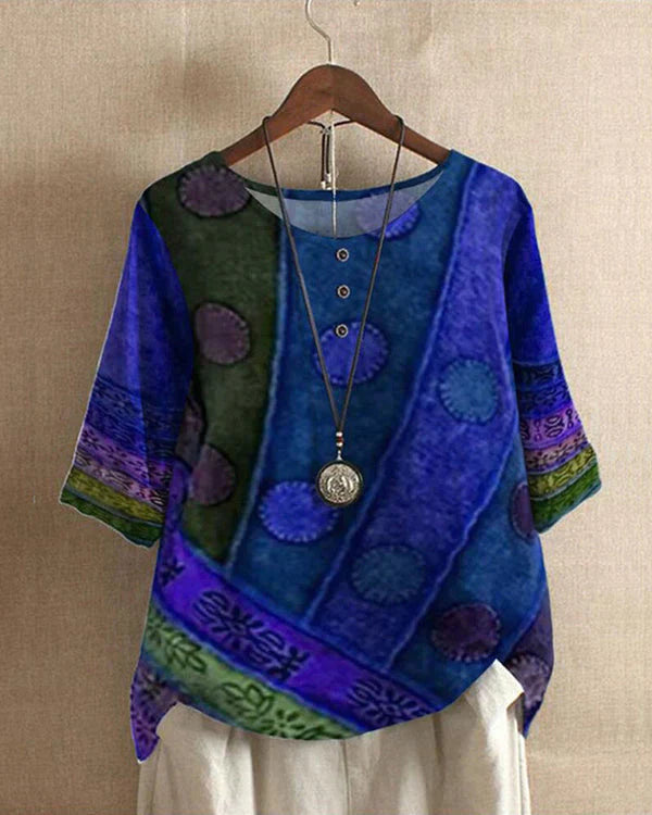 Isla | Women's Three-Quarter Sleeves Bohemian Blouse