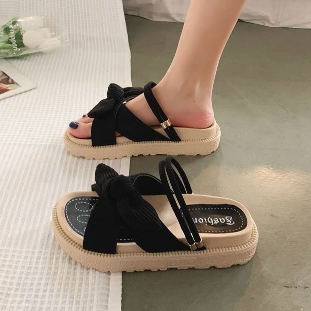 Pixie | Women's Chunky Butterfly Bow Platform Sandals
