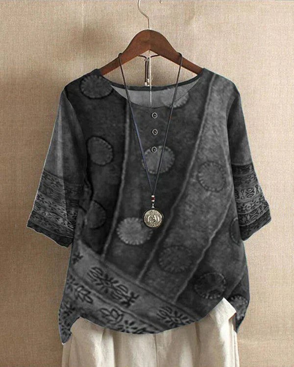 Isla | Women's Three-Quarter Sleeves Bohemian Blouse
