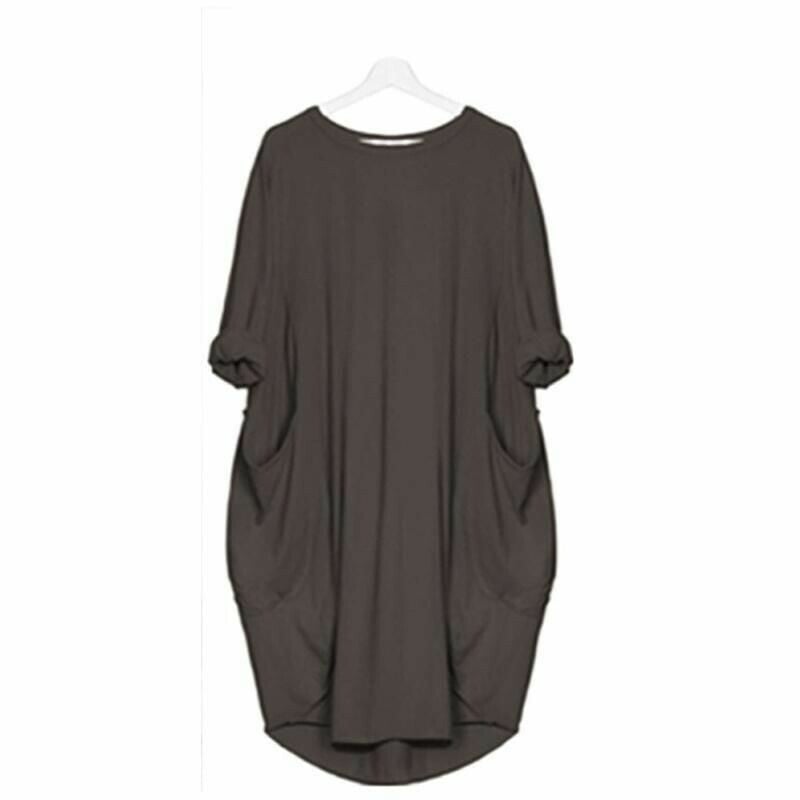 Ella | Women's Oversized Tunic Dress with Pockets