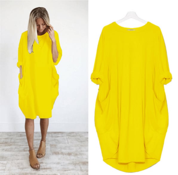 Ella | Women's Oversized Tunic Dress with Pockets