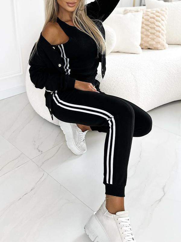 Freya | Women's Striped Three Piece Set