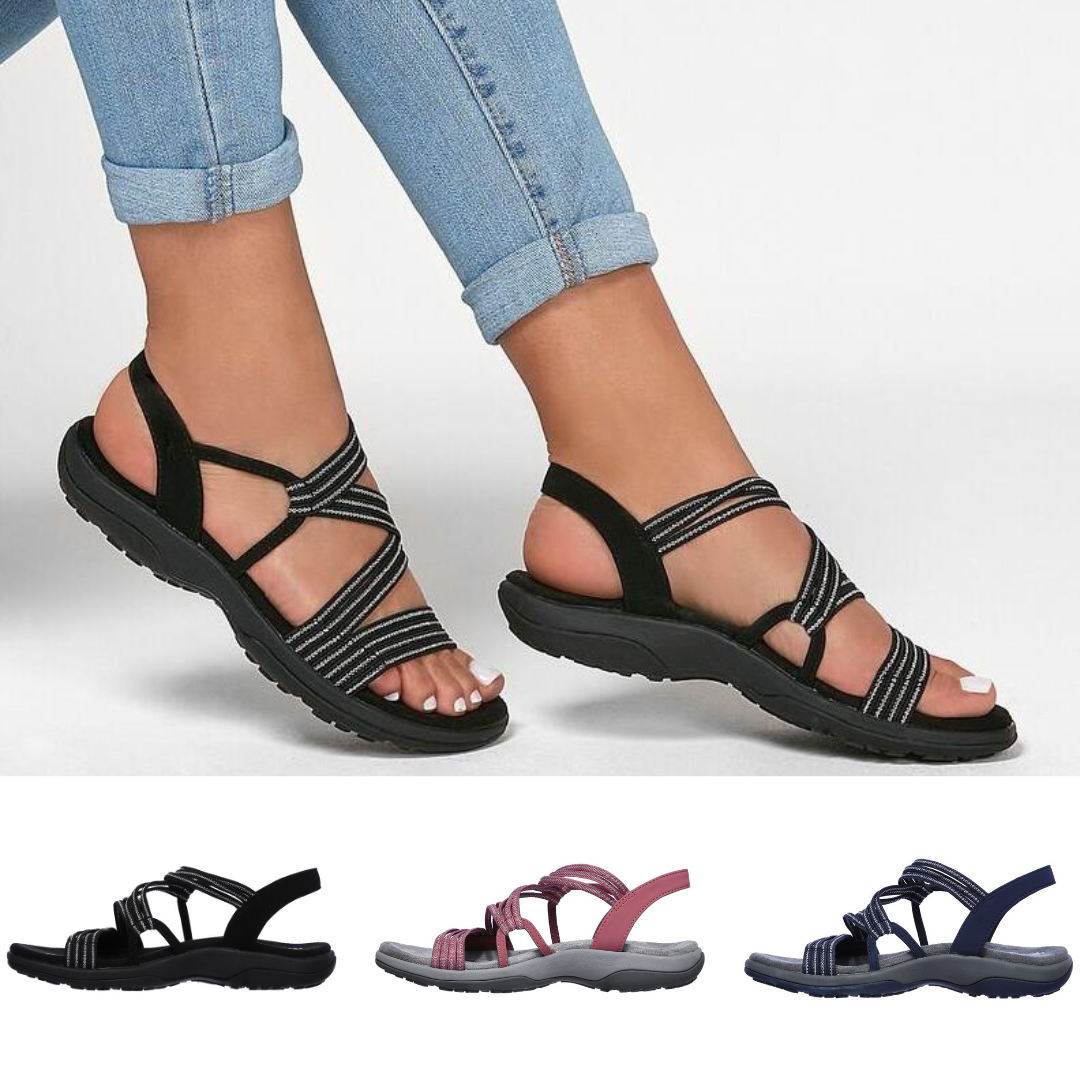 Ava | Women’s Criss-cross Straps Flat Summer Sandals