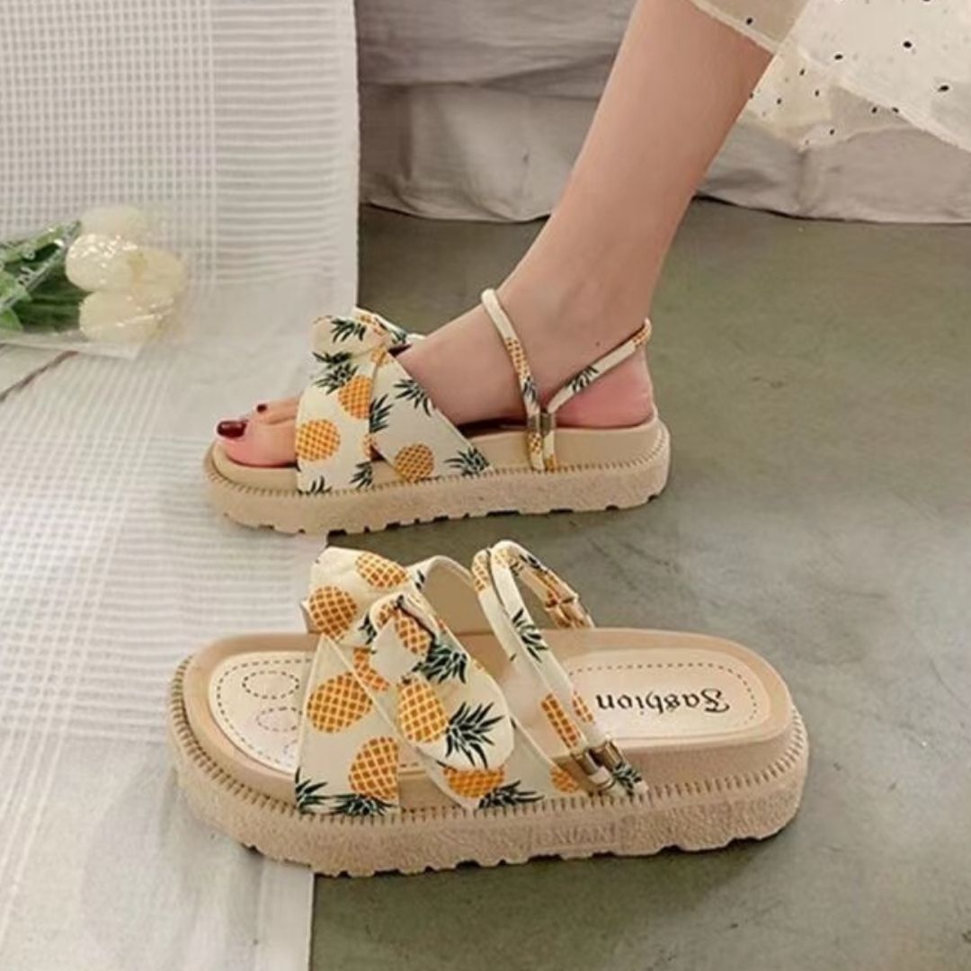 Pixie | Women's Chunky Butterfly Bow Platform Sandals
