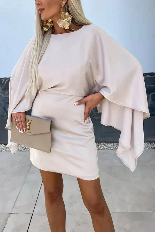 Athena | Women's Kimono Sleeve Open Back Mini Dress