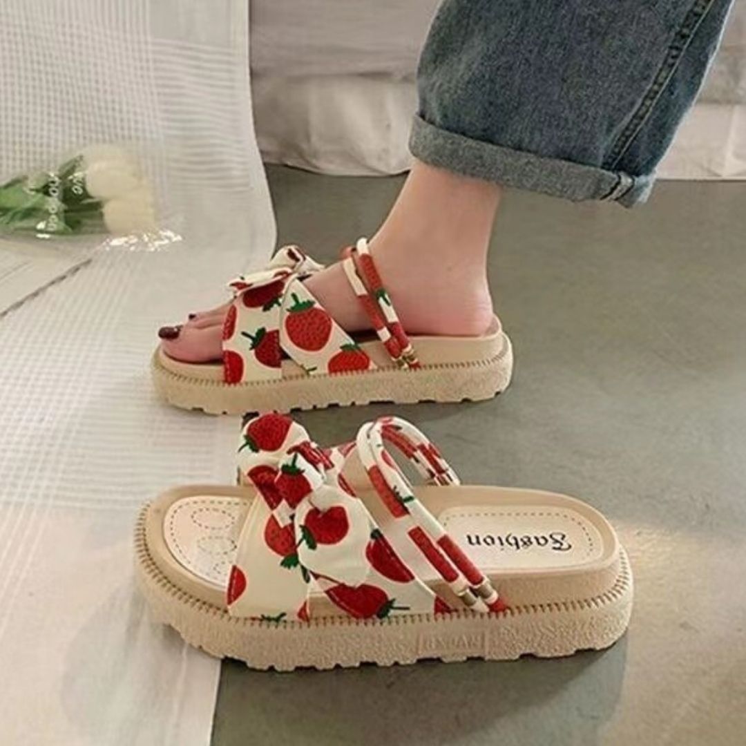 Pixie | Women's Chunky Butterfly Bow Platform Sandals