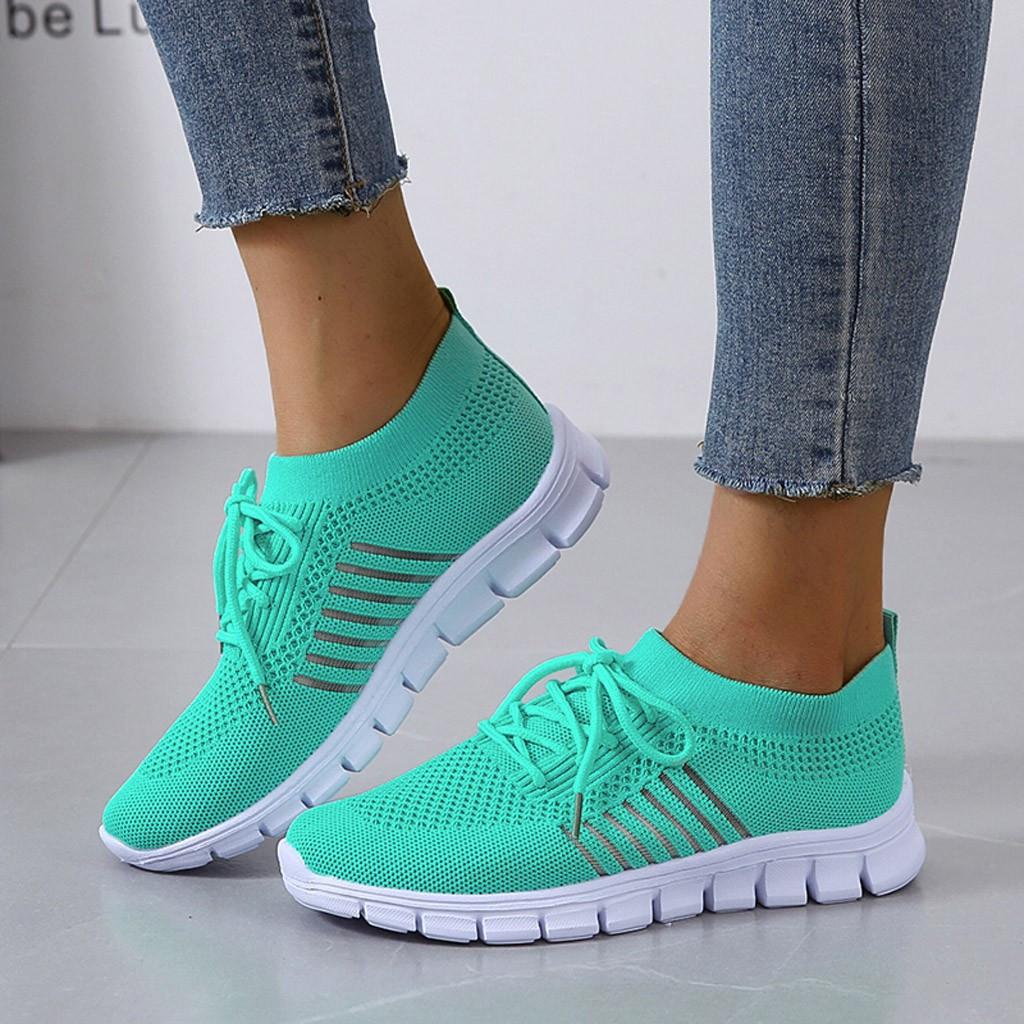 Karen | Women’s Mesh Lace Up Sneakers with Thick Sole