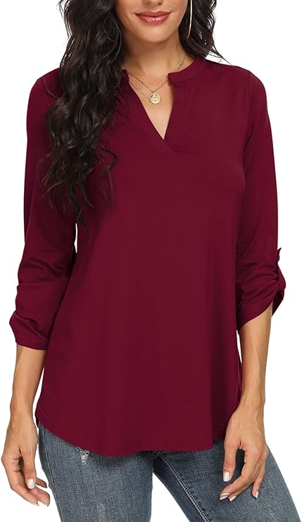 Pamela | Women's See Through Blouse with Slit Sleeve Style