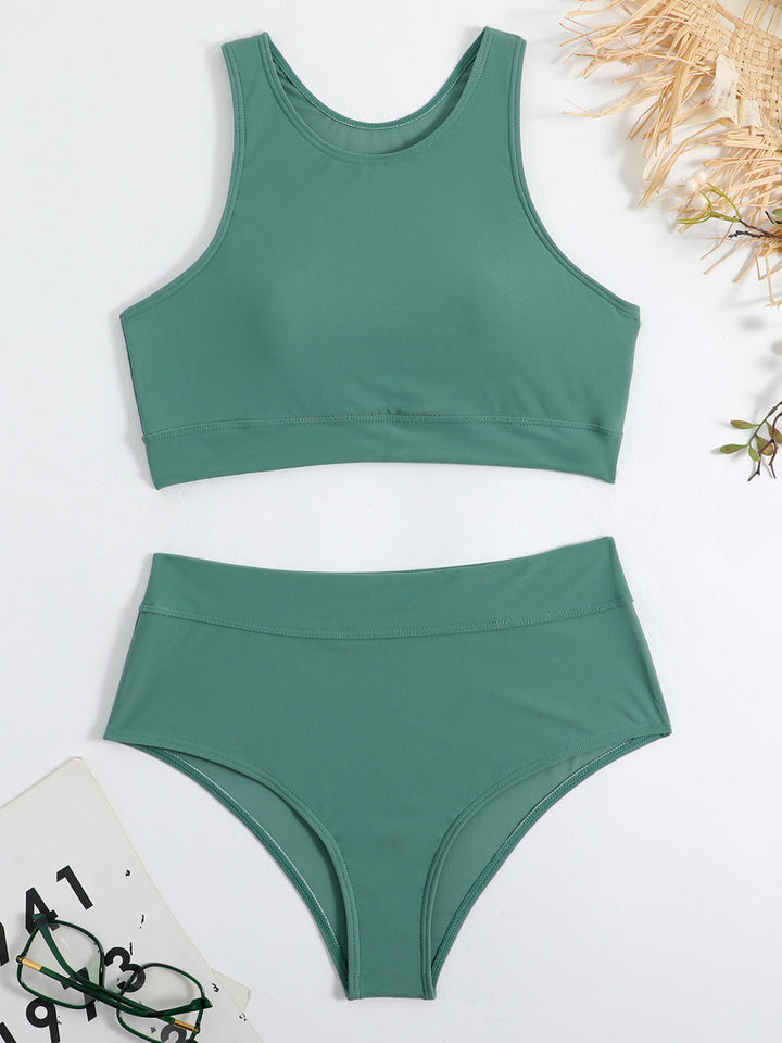 Sunny | Women's High-Waist Crop Top and Shorts Set