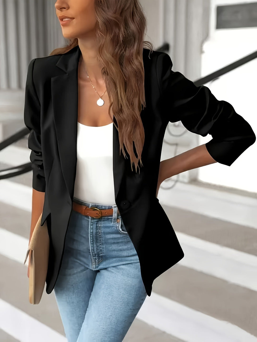 Aaliyah | Women's Tailored Fit Notch Lapel Blazer