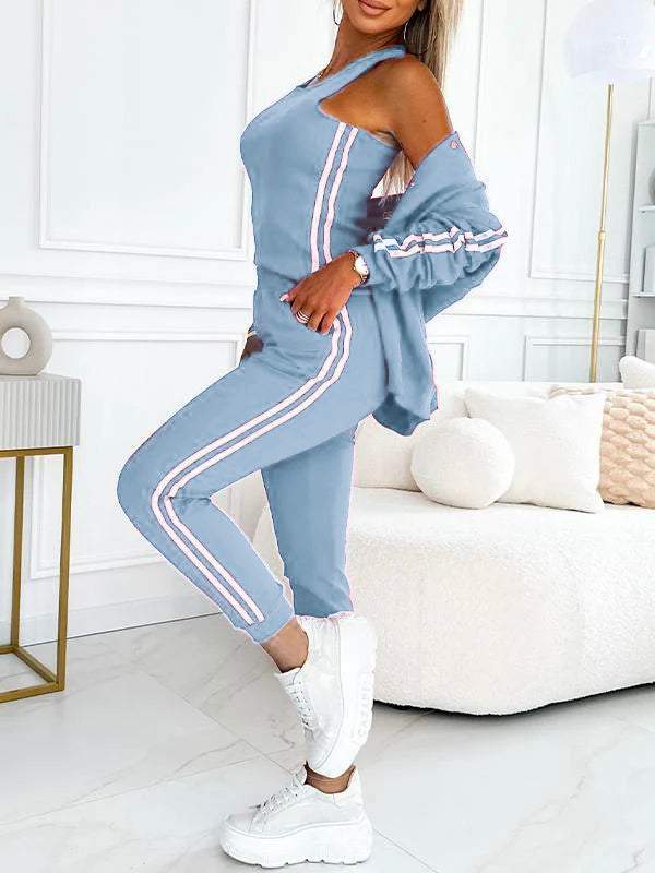 Freya | Women's Striped Three Piece Set