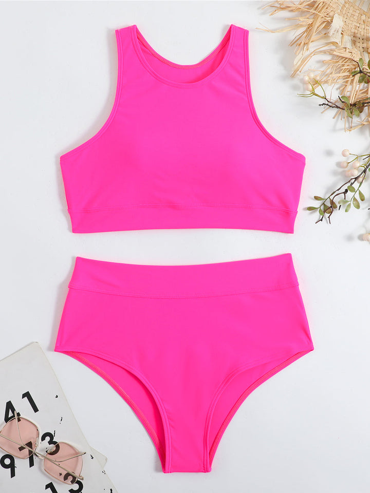 Sunny | Women's High-Waist Crop Top and Shorts Set