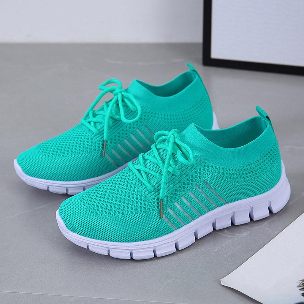 Karen | Women’s Mesh Lace Up Sneakers with Thick Sole