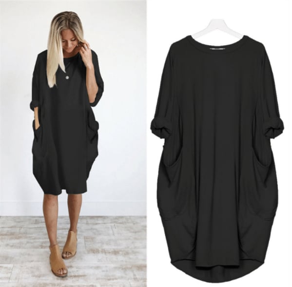 Ella | Women's Oversized Tunic Dress with Pockets