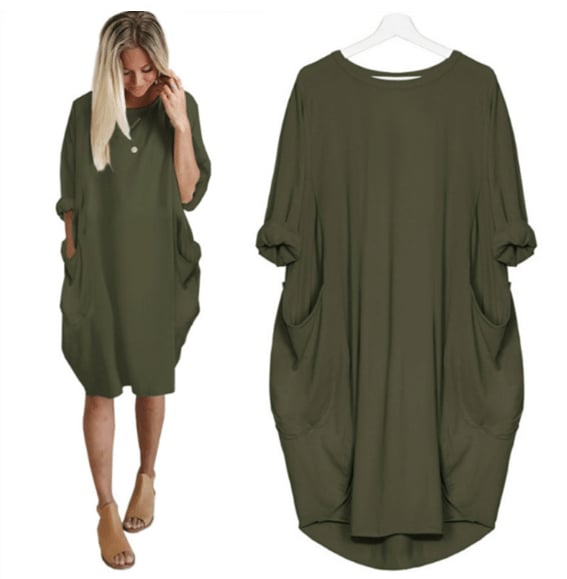 Ella | Women's Oversized Tunic Dress with Pockets