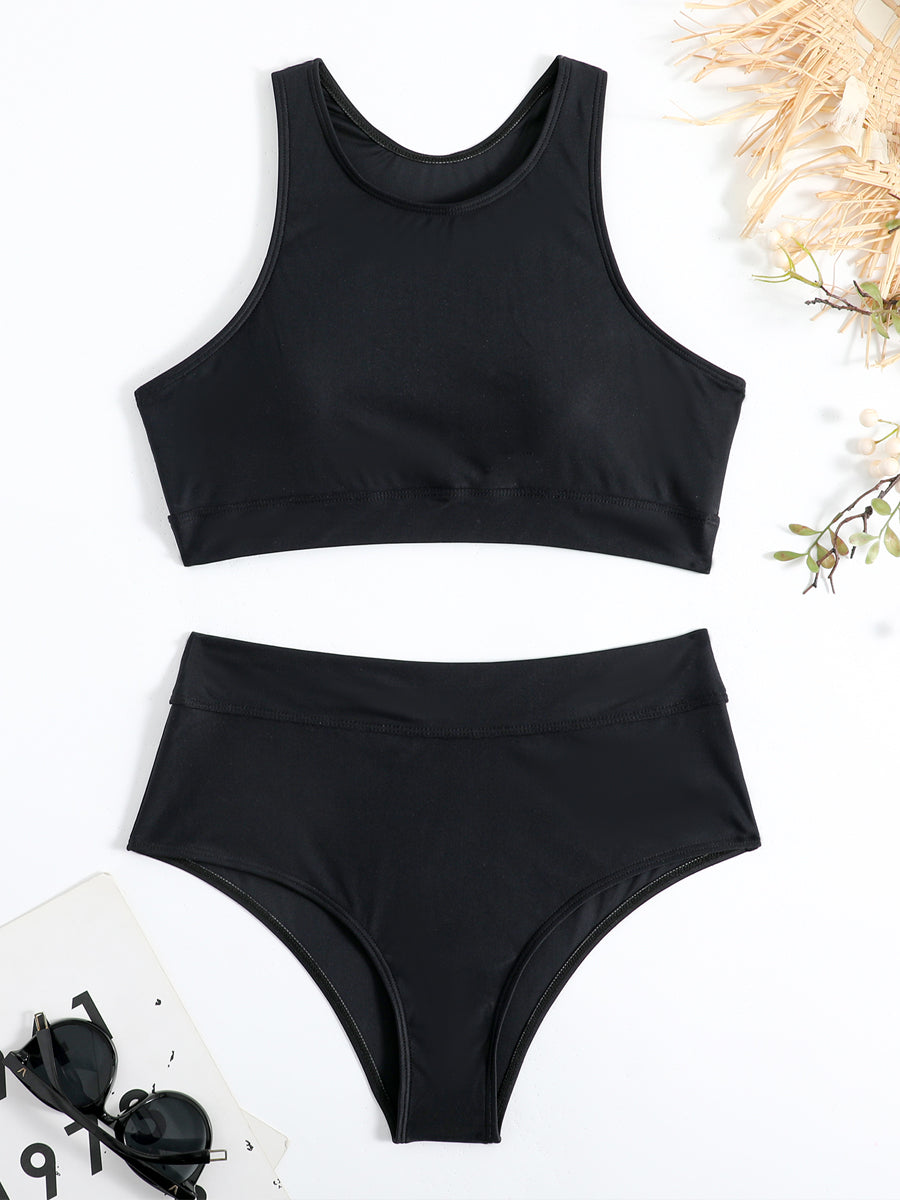 Sunny | Women's High-Waist Crop Top and Shorts Set