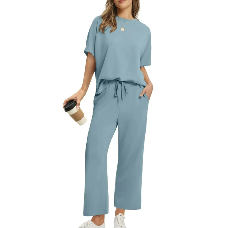 Elise | Women's Casual Top and Pants Set with Drawstring