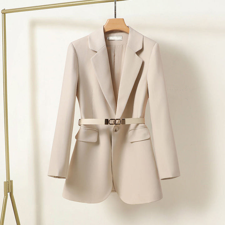 Angelie | Women's Tailored Notch Lapel Belted Blazer