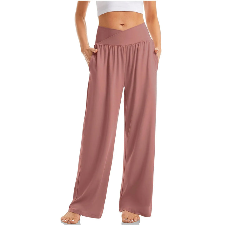 Bella | Women's High Waist Stretch Yoga Pants with Wide Leg