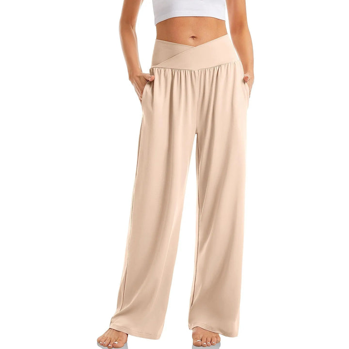 Bella | Women's High Waist Stretch Yoga Pants with Wide Leg