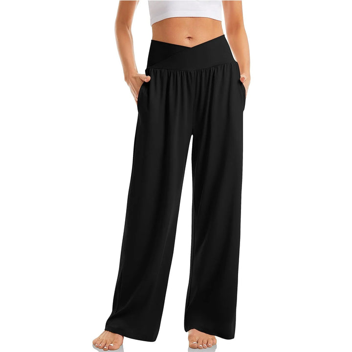 Bella | Women's High Waist Stretch Yoga Pants with Wide Leg