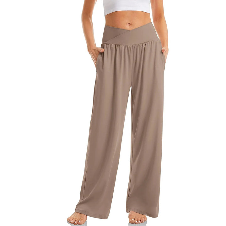 Bella | Women's High Waist Stretch Yoga Pants with Wide Leg