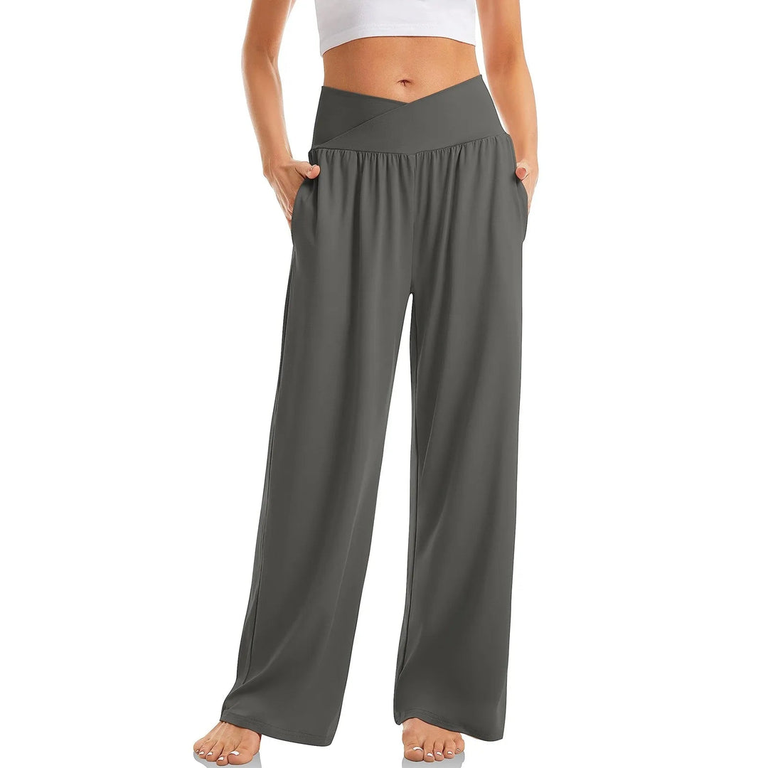 Bella | Women's High Waist Stretch Yoga Pants with Wide Leg