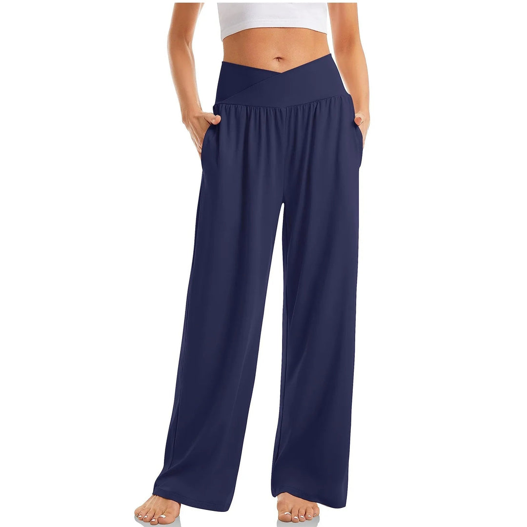 Bella | Women's High Waist Stretch Yoga Pants with Wide Leg