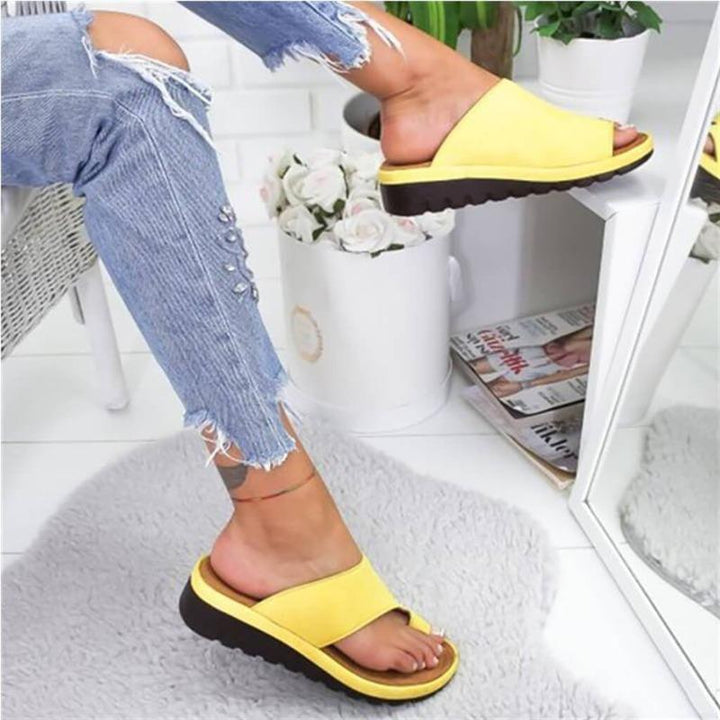 Hannah | Women's Platform Toe Loop Slide Sandals