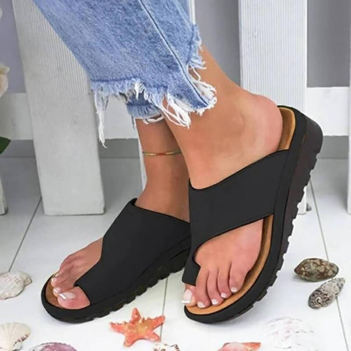 Hannah | Women's Platform Toe Loop Slide Sandals