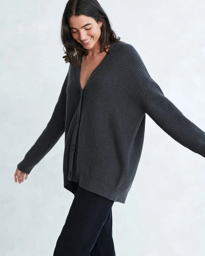 Gabriella | Woman's Cozy Oversized V Neck Cashmere Cardigan