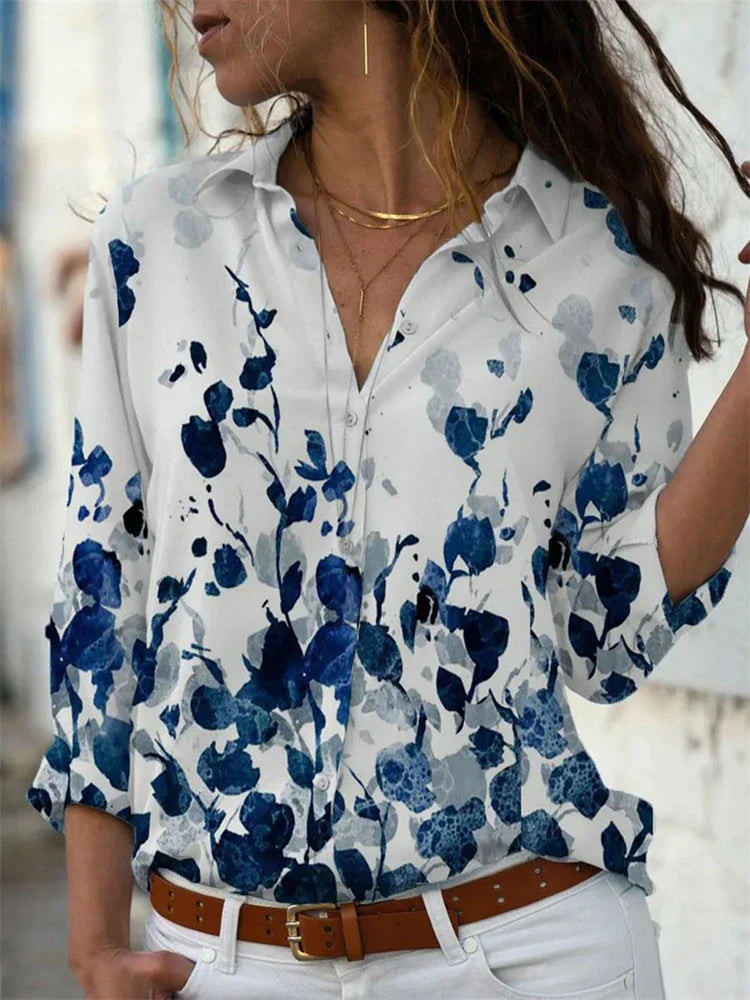 Peyton | Women's Geometric Print Button Down Summer Shirt