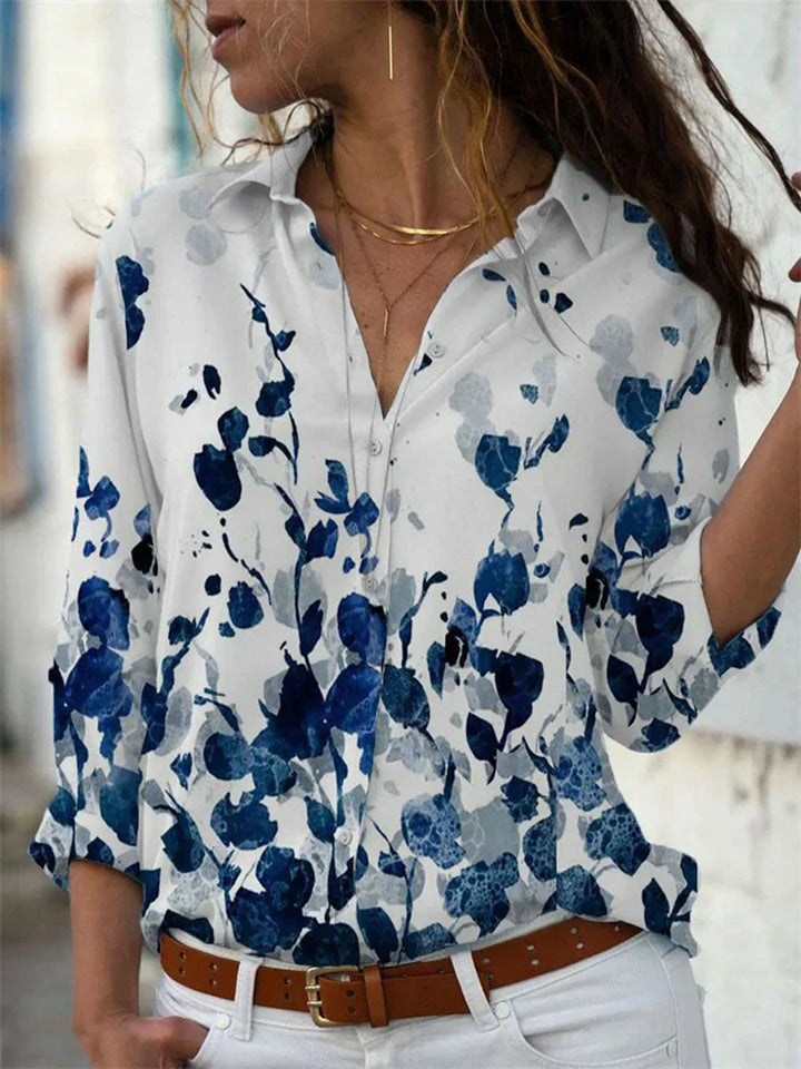 Peyton | Women's Geometric Print Button Down Summer Shirt