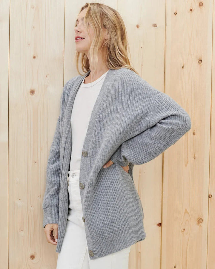 Gabriella | Woman's Cozy Oversized V Neck Cashmere Cardigan