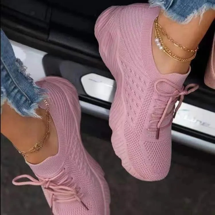 Lindsey | Women's Mesh Lace Up Sneakers