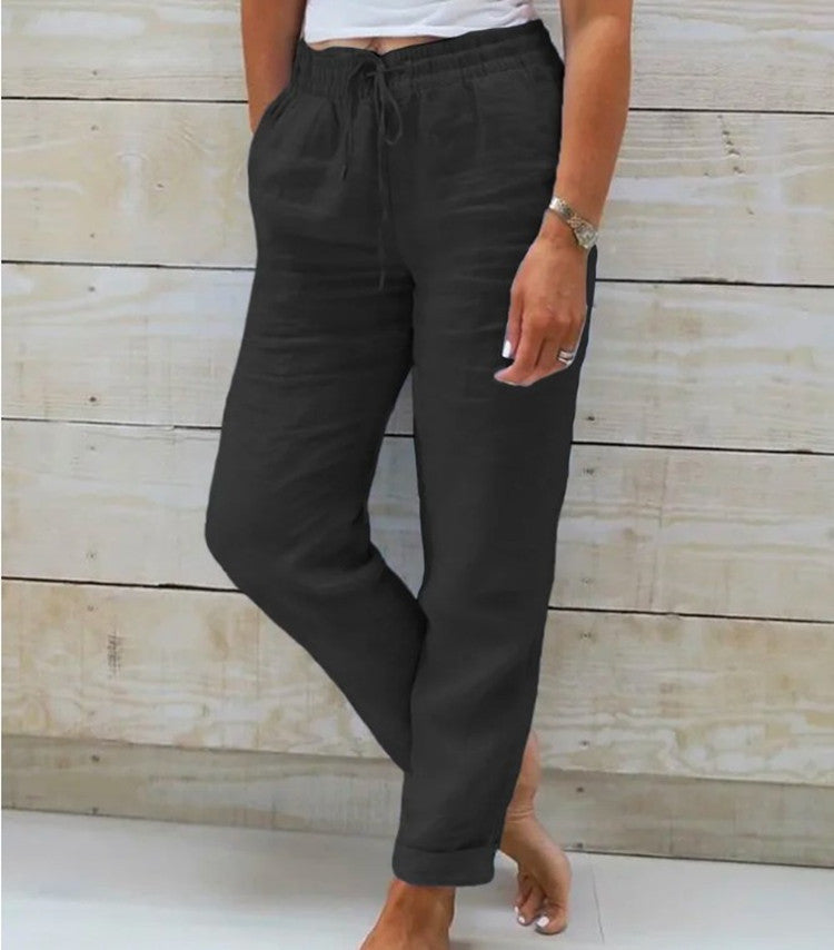 Wendy | Women's Cropped Drawstring Lounge Pants