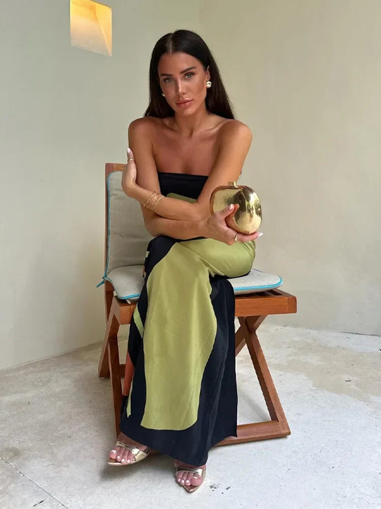 Lily | Women's Strapless Floral Print Maxi Dress