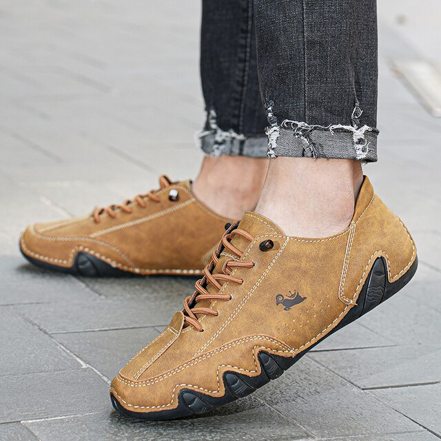 Kaiven | Unisex Barefoot Leather Shoes with Lace-up