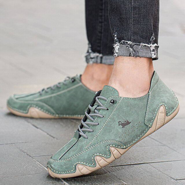 Kaiven | Unisex Barefoot Leather Shoes with Lace-up