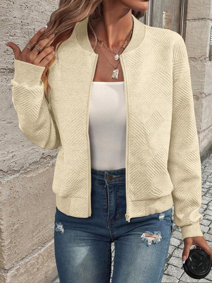 Jeana | Women's Casual Crew Neck Bomber Jacket