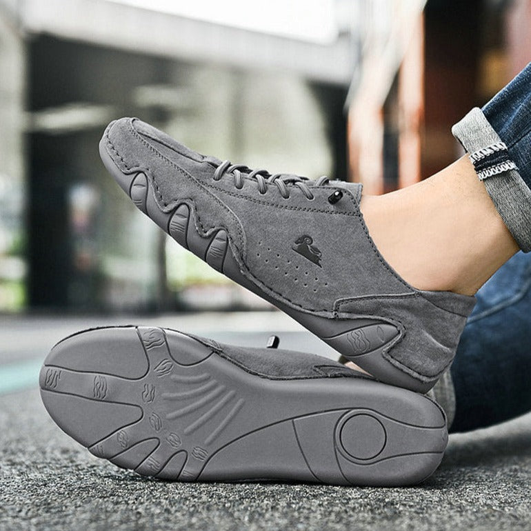 Kaiven | Unisex Barefoot Leather Shoes with Lace-up