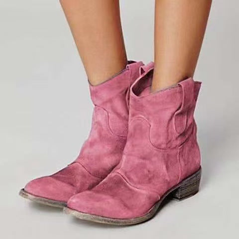 Scarlett | Women's Chunky Heel Mid Calf Cowgirl Boots