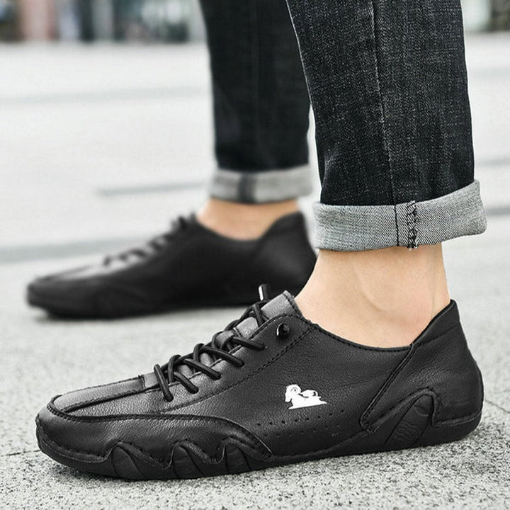 Kaiven | Unisex Barefoot Leather Shoes with Lace-up